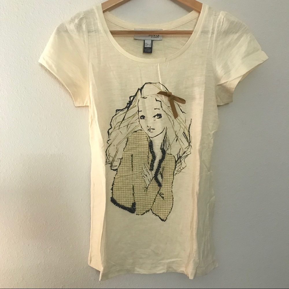 New MNG by Mango Embellished T-Shirt